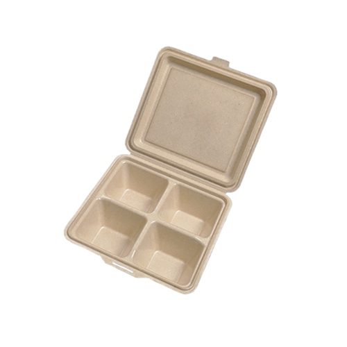 ケーピープラテック 紙容器 KMボックス KM-55 ナチュラル 25枚/袋(ご注文単位8袋)【直送品】