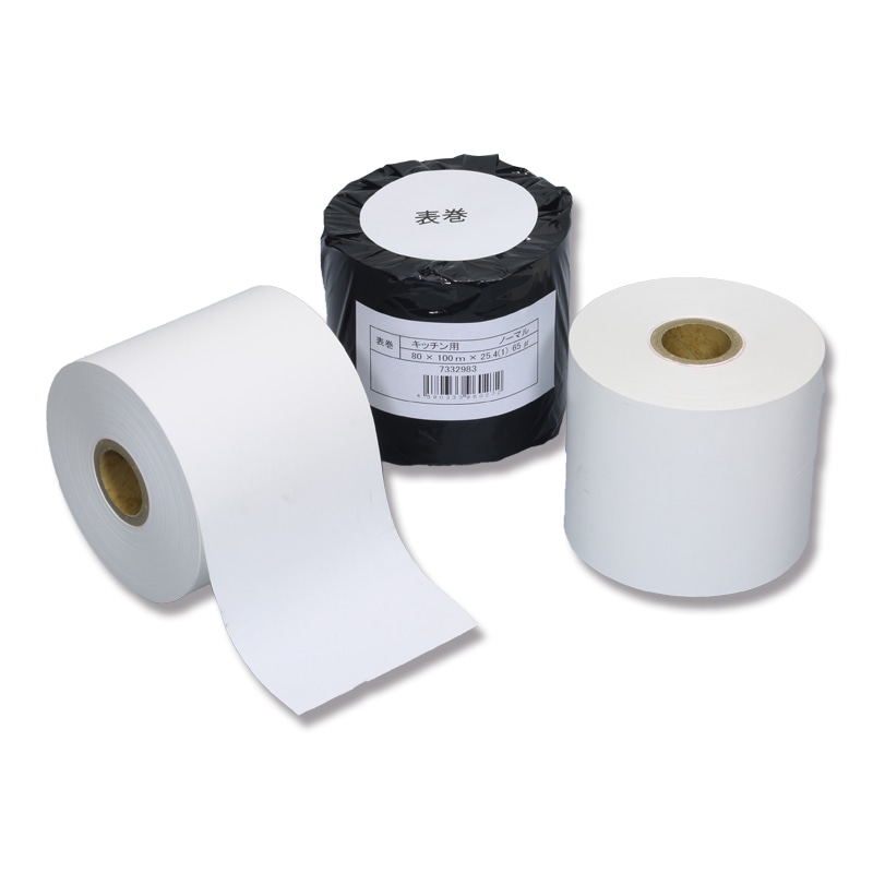 キッチンプリンタロール 80×100m×25.4 表巻き 1巻