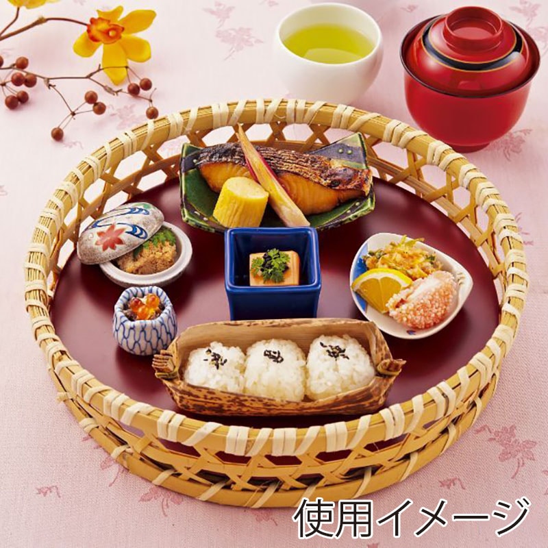 神堂 オードブル篭 染竹オードブル A型 尺 15124 1個(ご注文単位1個)【直送品】