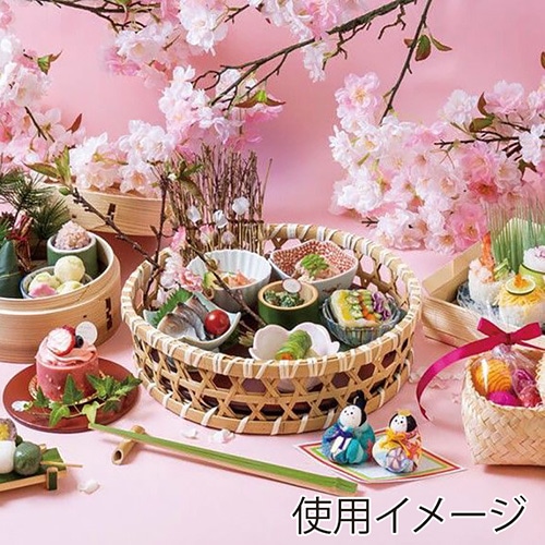 神堂 オードブル篭 染竹オードブル A型 尺 15124 1個(ご注文単位1個)【直送品】