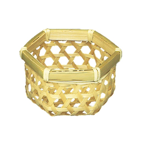 神堂 小さな竹かご 六ツ目六角篭 14620 1個(ご注文単位1個)【直送品】