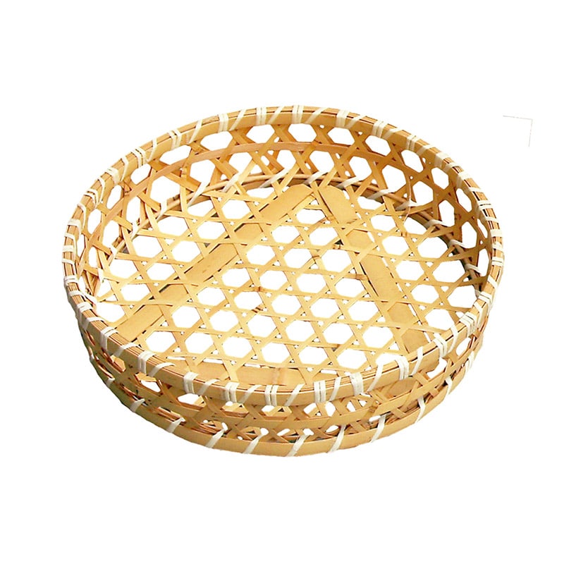 神堂 オードブル篭　晒竹オードブルA型 尺2 15126 1個（ご注文単位1個）【直送品】