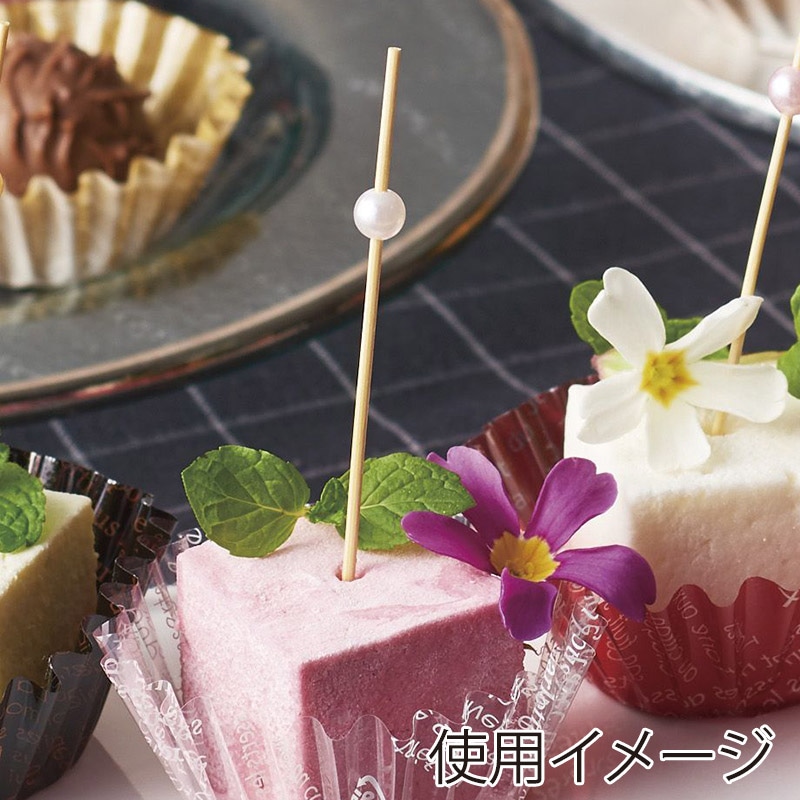 神堂 パールピックス 7cm 15042 ホワイト 50本/パック(ご注文単位1パック)【直送品】