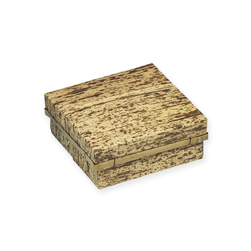 神堂 竹皮貼容器 正角　小  5個/袋（ご注文単位5袋）【直送品】