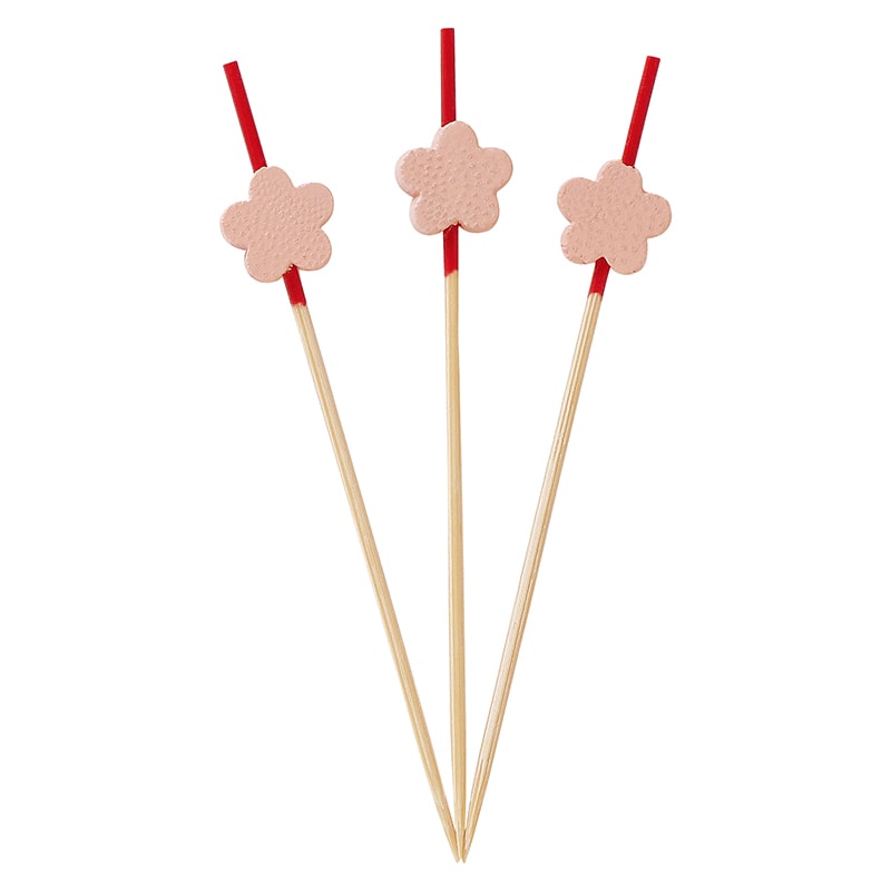 神堂 飾り串（梅） 9cm 08251 100本/パック（ご注文単位1パック）【直送品】