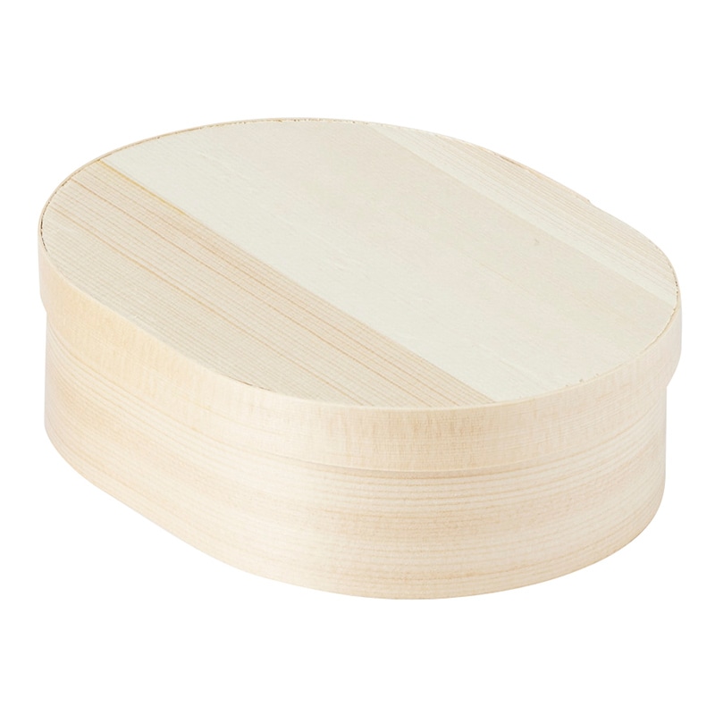 神堂 経木わっぱ 楕円 S-160 06741 1個(ご注文単位1個)【直送品】