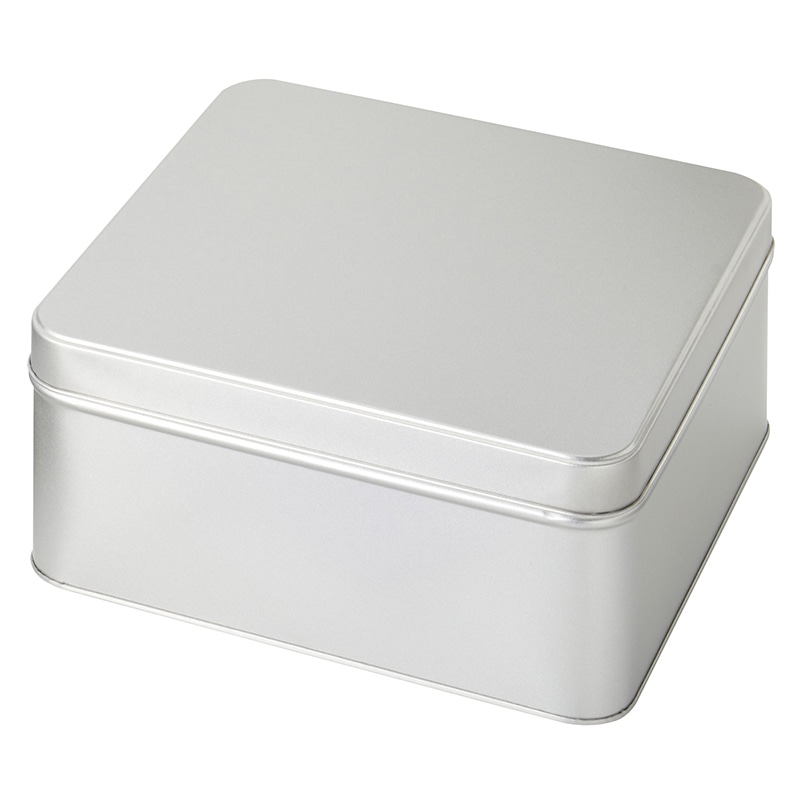 神堂 スチール缶　角　半缶 H-100　S 940407 1個（ご注文単位1個）【直送品】