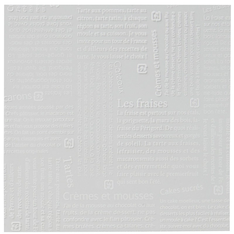 神堂 パティスリー柄シート 15角 17329　クリーム 100枚/束（ご注文単位1束）【直送品】