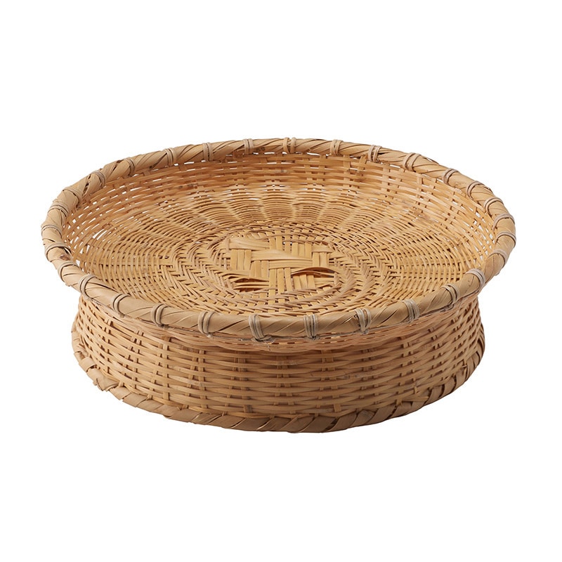 神堂 蕎麦皿 晒竹山路高台篭 φ24 14447 1個(ご注文単位1個)【直送品】