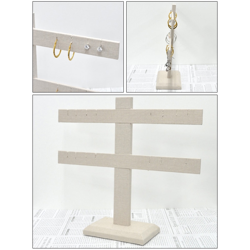 プラタ 麻製ピアスディスプレイ ywx171 1個(ご注文単位1個)【直送品】