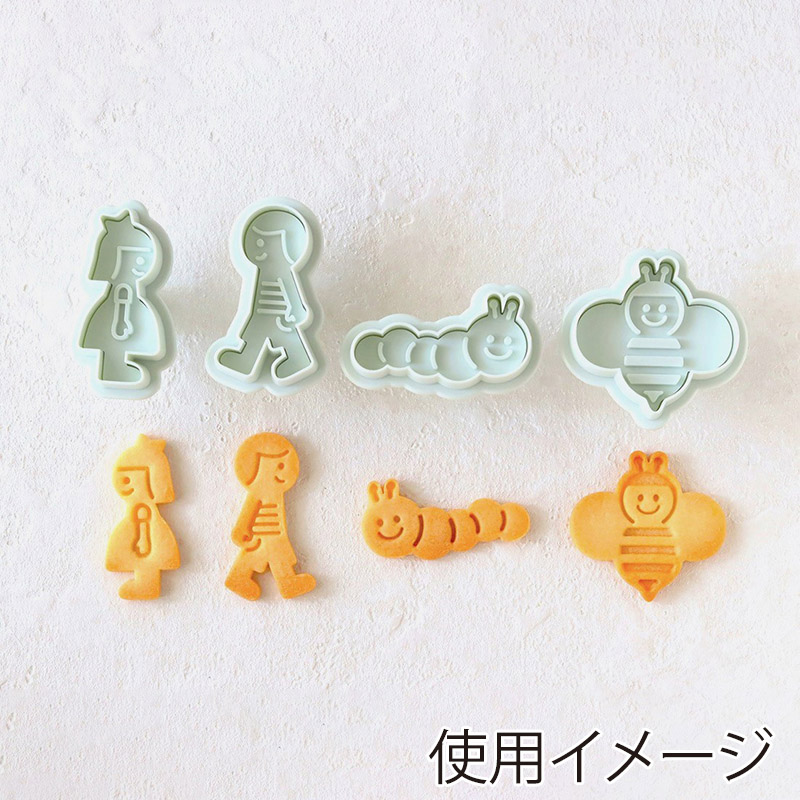 cotta スタンプクッキー型　フレンズ 4種　91015 1個（ご注文単位1個）【直送品】