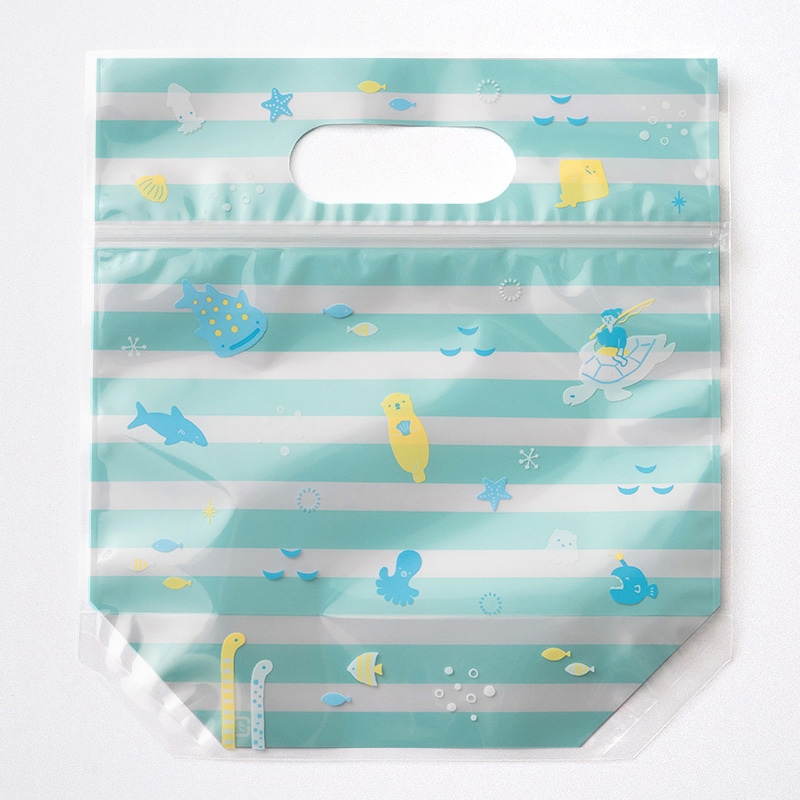 cotta ジッパーバッグ 海のいきもの M 99225 10枚/袋(ご注文単位50袋)【直送品】