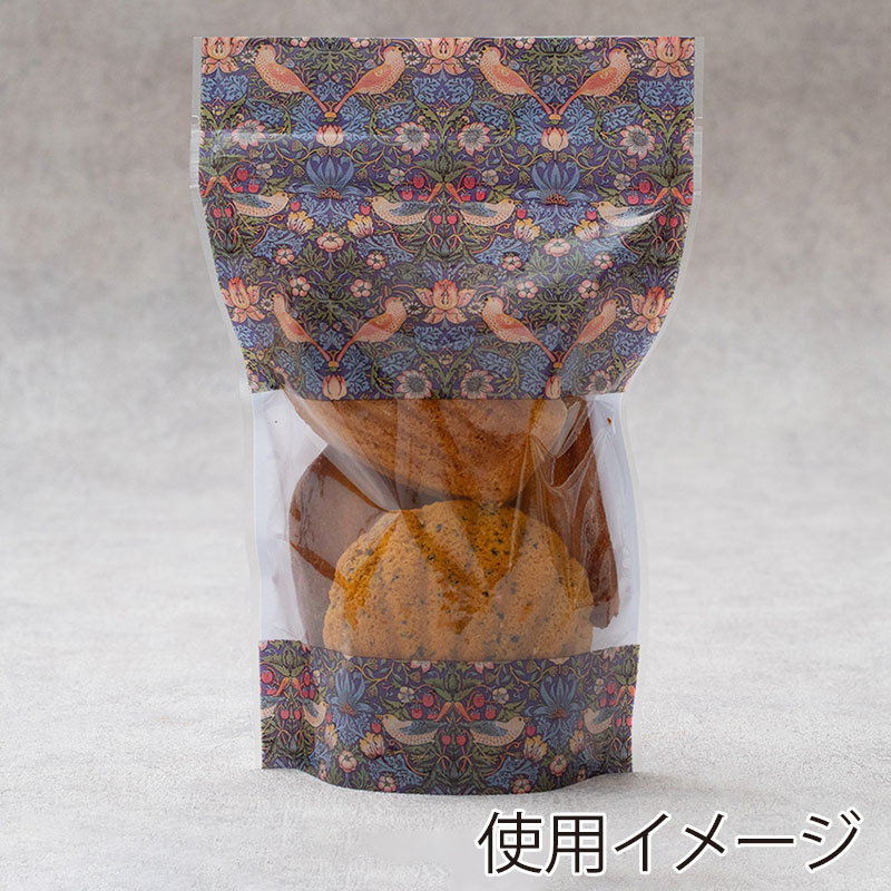 cotta スタンドガス袋M ウィリアム・モリス柄 いちご泥棒 99237 50枚/袋(ご注文単位40袋)【直送品】