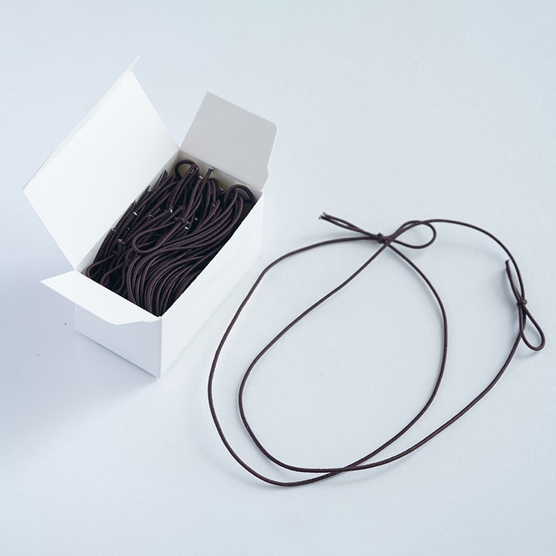 cotta 片花結びワンタッチゴム ブラウン 30本入 99765 1箱(ご注文単位1箱)【直送品】