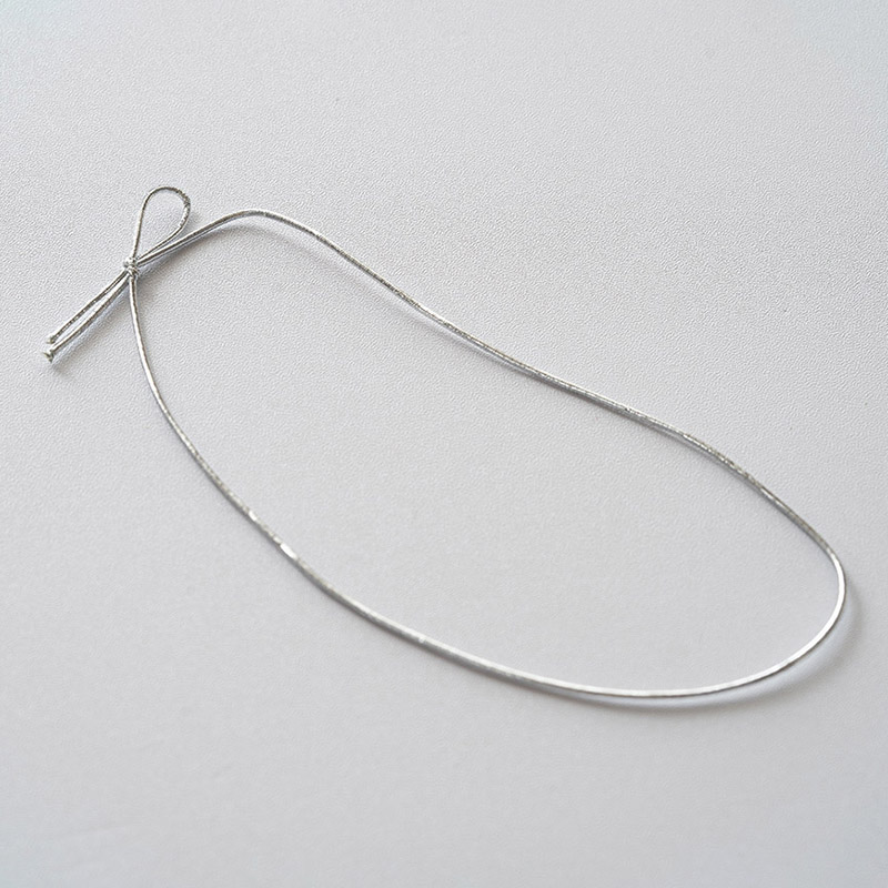 cotta 片花結びワンタッチゴム　シルバー 30本入 99767 1箱（ご注文単位1箱）【直送品】