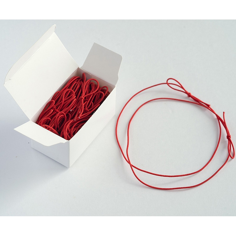 cotta 片花結びワンタッチゴム レッド 30本入 99769 1箱(ご注文単位1箱)【直送品】