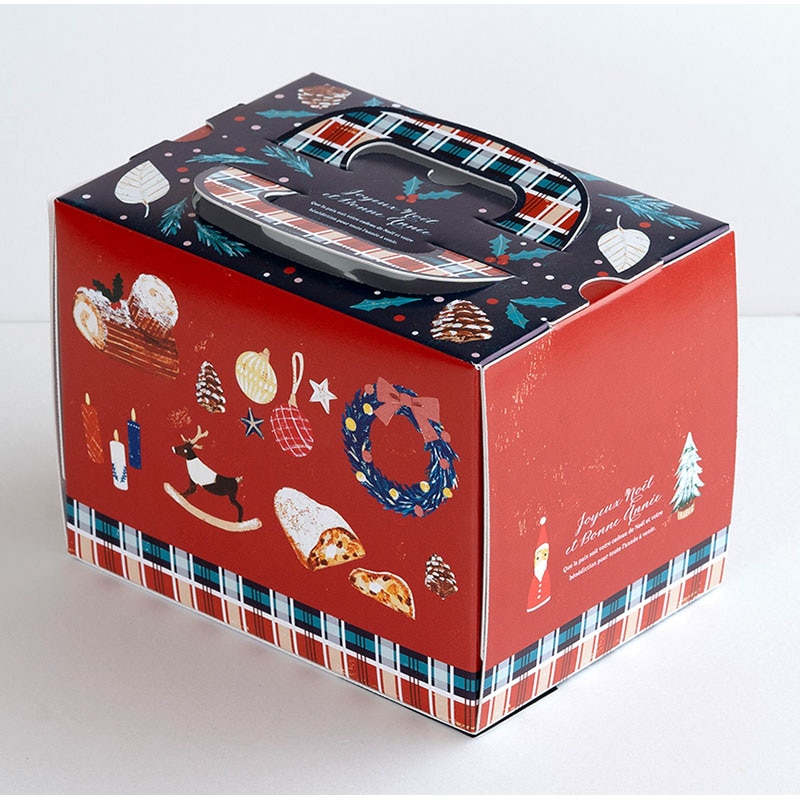 cotta デコ箱 クリスマスのおたのしみ ノエル 小 トレーなし 99868 5枚/束(ご注文単位20束)【直送品】