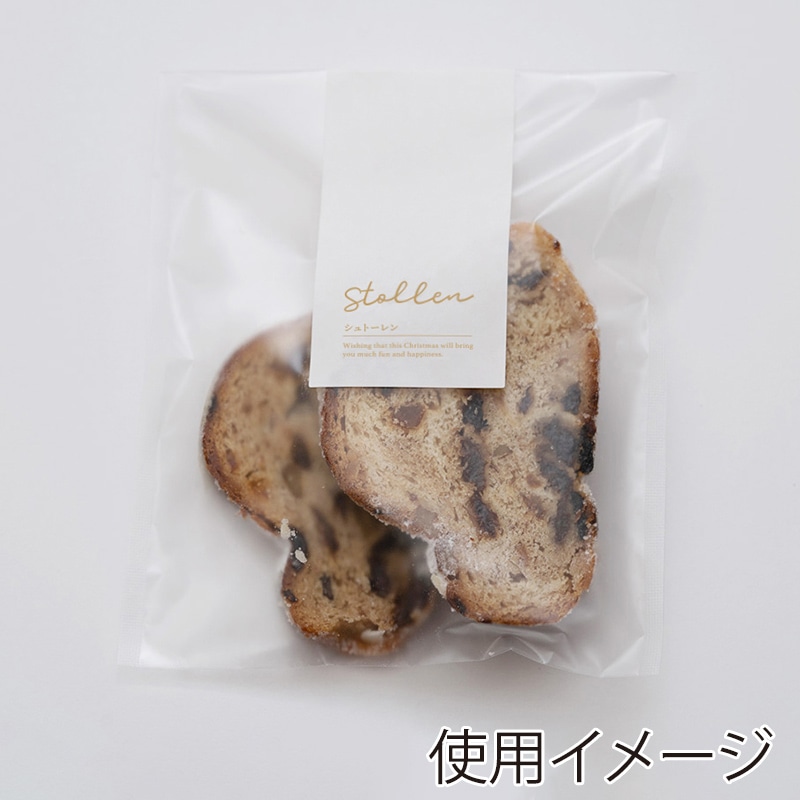 cotta シュトーレン帯シール　ホワイト 5片 99881 10枚/束（ご注文単位1束）【直送品】