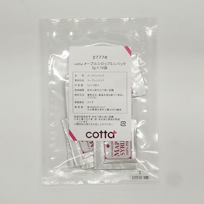 メープルシロップミニパック 5g×10袋 27778 1袋※軽(ご注文単位1袋)【直送品】