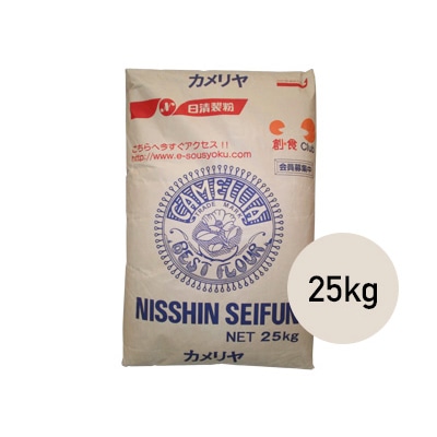 強力粉 カメリヤ 25kg 22860 1袋※軽(ご注文単位1袋)【直送品】