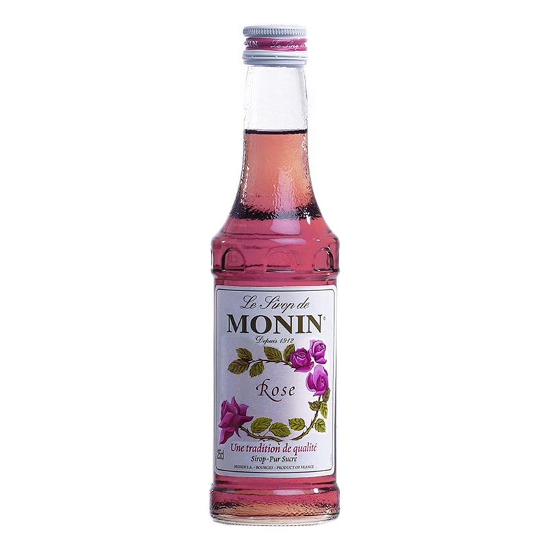 モナン　ローズ・シロップ 250ml 23506 1本※軽（ご注文単位1本）【直送品】
