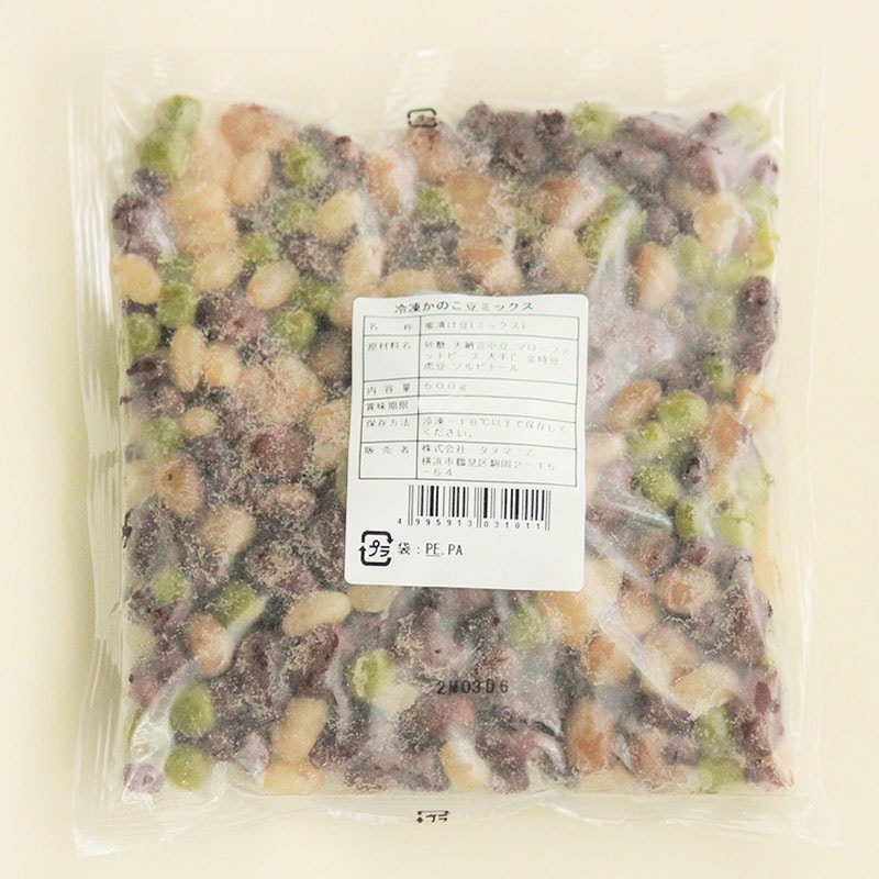 <冷凍>タヌマ かのこ豆ミックス 500g 24976 1袋※軽(ご注文単位1袋)【直送品】
