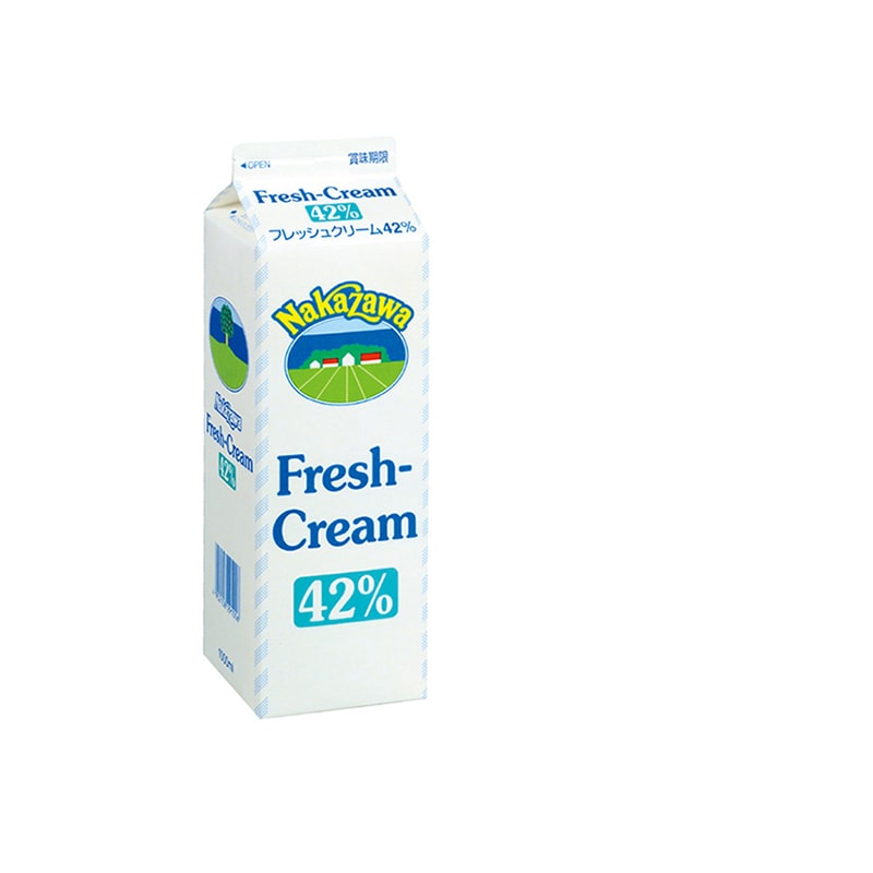 <冷蔵>中沢乳業 フレッシュクリーム 42% 1000ml 26431 1本※軽(ご注文単位1本)【直送品】