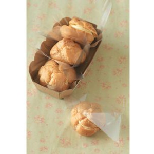 cotta シュークリーム袋125 1320 無地 100枚/袋(ご注文単位1袋)【直送品】