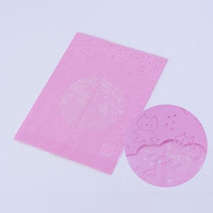 cotta 菓子袋　ネコ柄ー3  1186　ピンク 100枚/束（ご注文単位1束）【直送品】