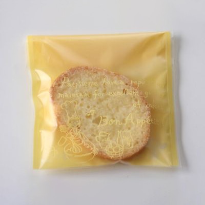 cotta ガス袋 TMバリア二ツ折袋マット 小 70264 ボナペティ クリーム 100枚/束(ご注文単位1束)【直送品】