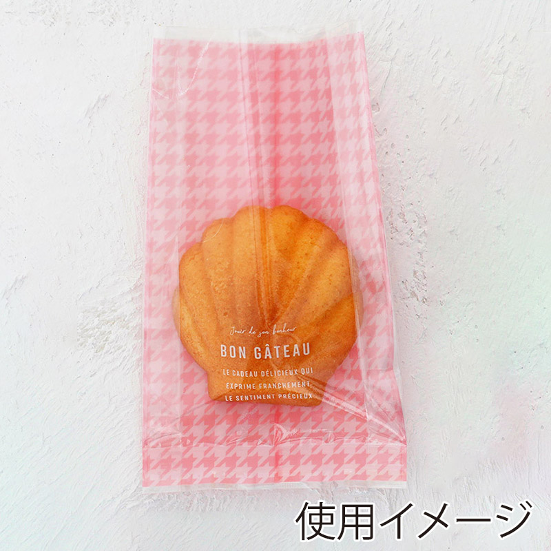 cotta ガス袋 ピンク 95509 千鳥格子柄 ピンク 100枚/束