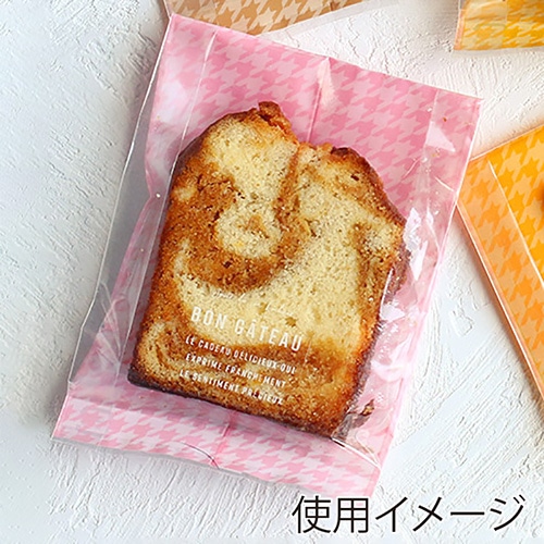 cotta ガス袋 ピンク 95509 千鳥格子柄 ピンク 100枚/束