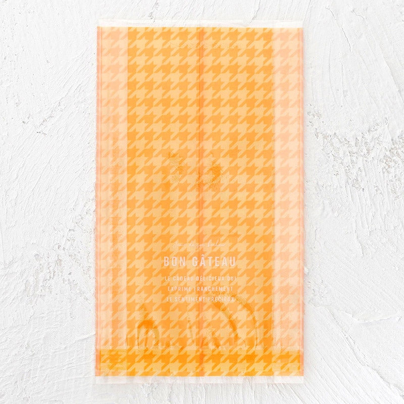 cotta ガス袋 イエロー 95510 千鳥格子柄 イエロー 100枚/束