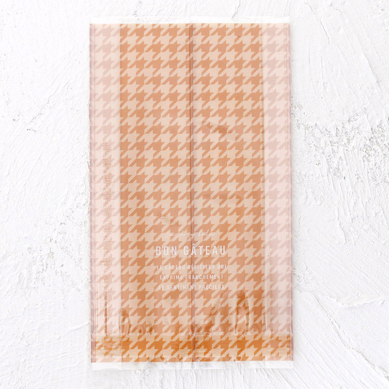 cotta ガス袋 ブラウン 95511 千鳥格子柄 ブラウン 100枚/束