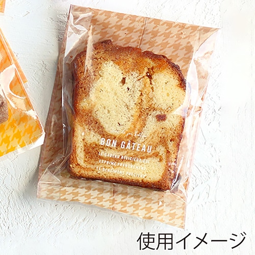 cotta ガス袋 ブラウン 95511 千鳥格子柄 ブラウン 100枚/束