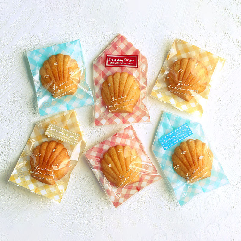 cotta ガス袋 95527 水彩チェック柄 きいろ 100枚/束(ご注文単位1束)【直送品】