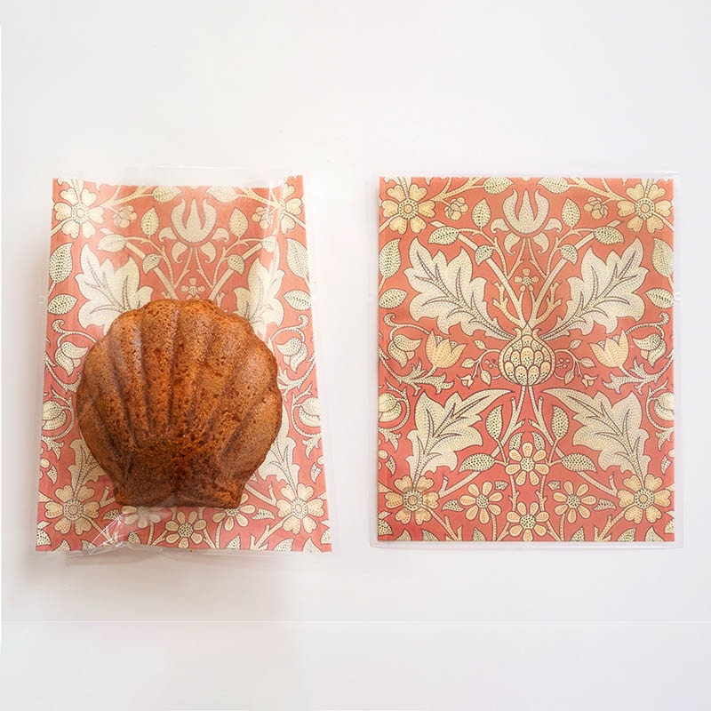 ガス袋　ウィリアム・モリス柄　三重ネット 100×120mm 98149 100枚/束（ご注文単位1束）【直送品】