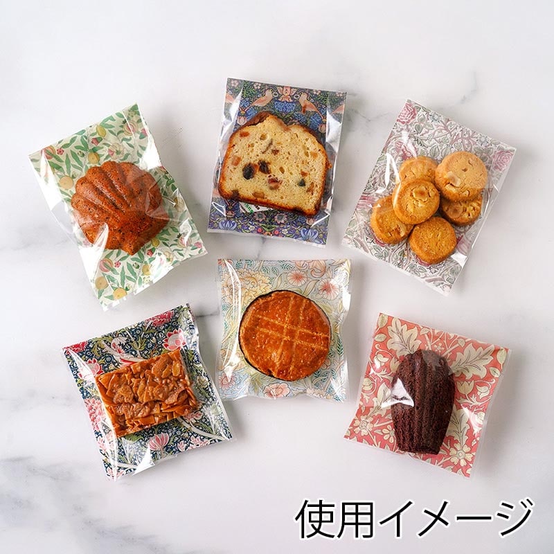 ガス袋 ウィリアム・モリス柄 三重ネット 100×120mm 98149 100枚/束(ご注文単位1束)【直送品】