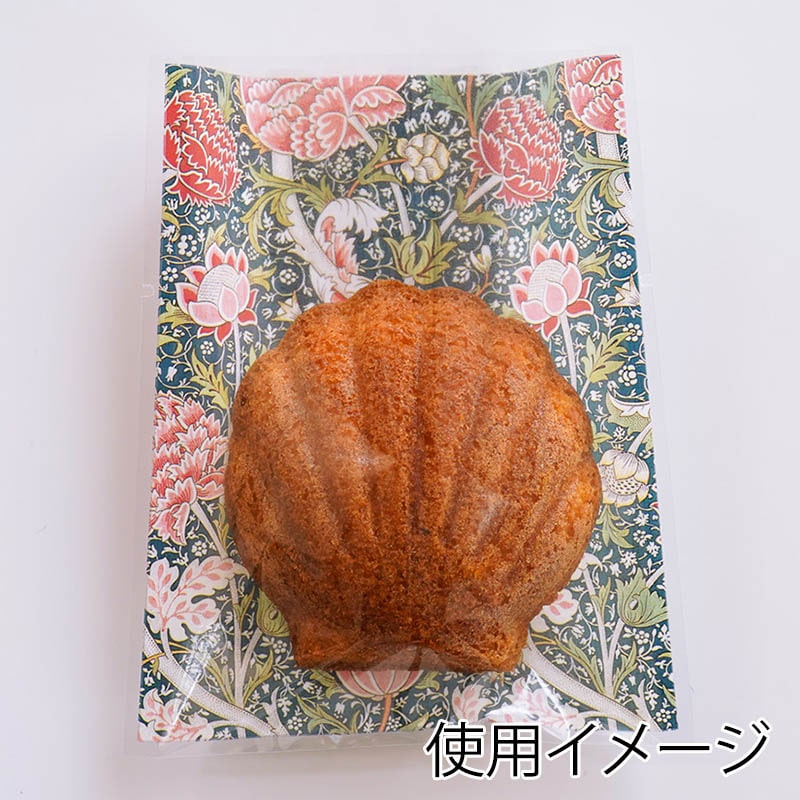 ガス袋 ウィリアム・モリス柄 クレイ 100×120mm 98150 100枚/束(ご注文単位1束)【直送品】