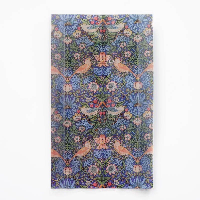 ガス袋 ウィリアム・モリス柄 いちご泥棒 85×H150 マチ25mm 98152 100枚/束(ご注文単位1束)【直送品】