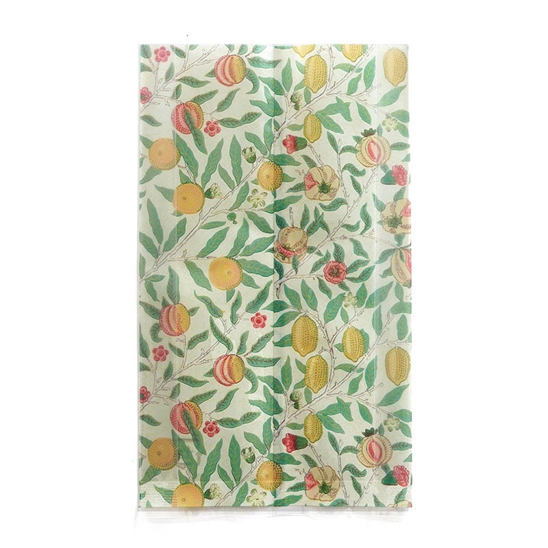 ガス袋 ウィリアム・モリス柄 フルーツ 85×H150 マチ25mm 98154 100枚/束(ご注文単位1束)【直送品】