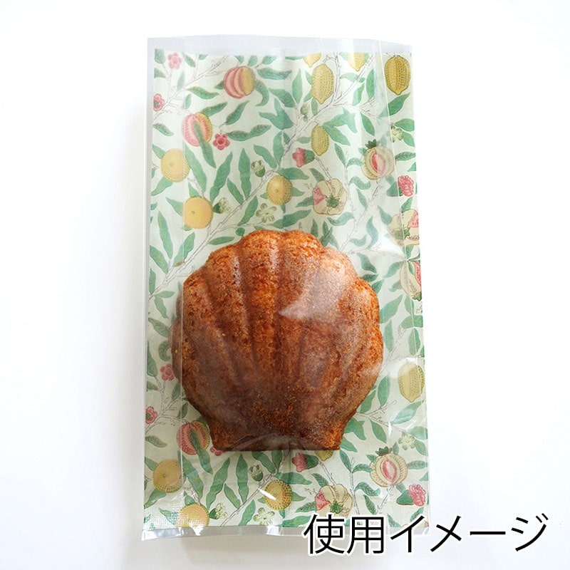 ガス袋 ウィリアム・モリス柄 フルーツ 85×H150 マチ25mm 98154 100枚/束(ご注文単位1束)【直送品】