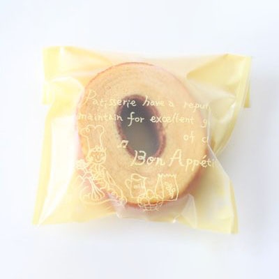 cotta ガス袋 TMバリア二ツ折袋マット 大 70268 ボナペティ クリーム 100枚/束(ご注文単位1束)【直送品】