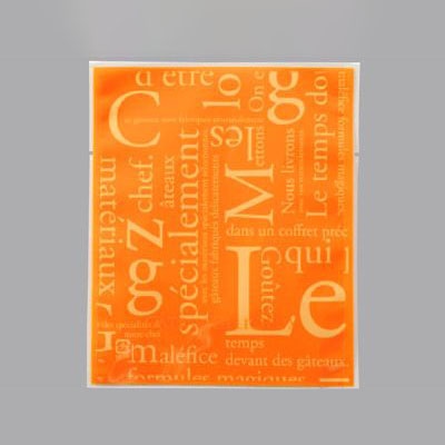 cotta ガス袋　カマスGT NO.2 79222　洋柄オレンジ 100枚/束（ご注文単位1束）【直送品】