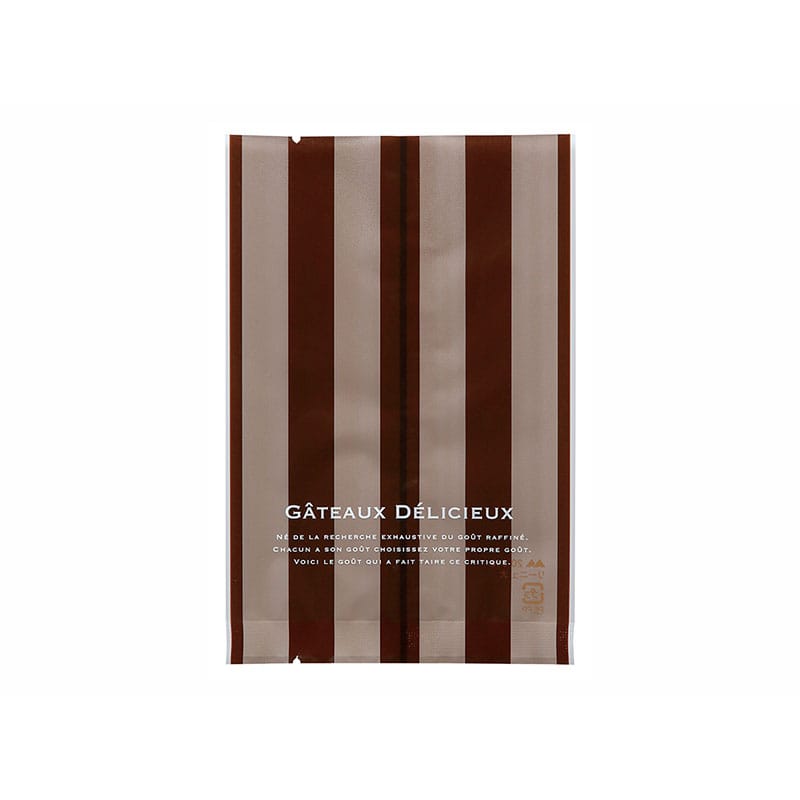 cotta 菓子袋 大 95295 リーニュ ブラウン 100枚/束(ご注文単位1束)【直送品】