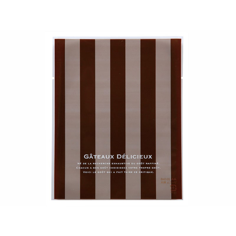 cotta 菓子袋 特大 95300 リーニュ ブラウン 100枚/束(ご注文単位1束)【直送品】