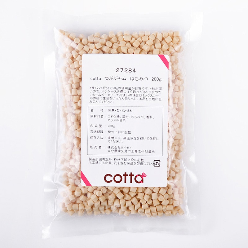 つぶジャム はちみつ 200g 27284 1袋※軽(ご注文単位1袋)【直送品】