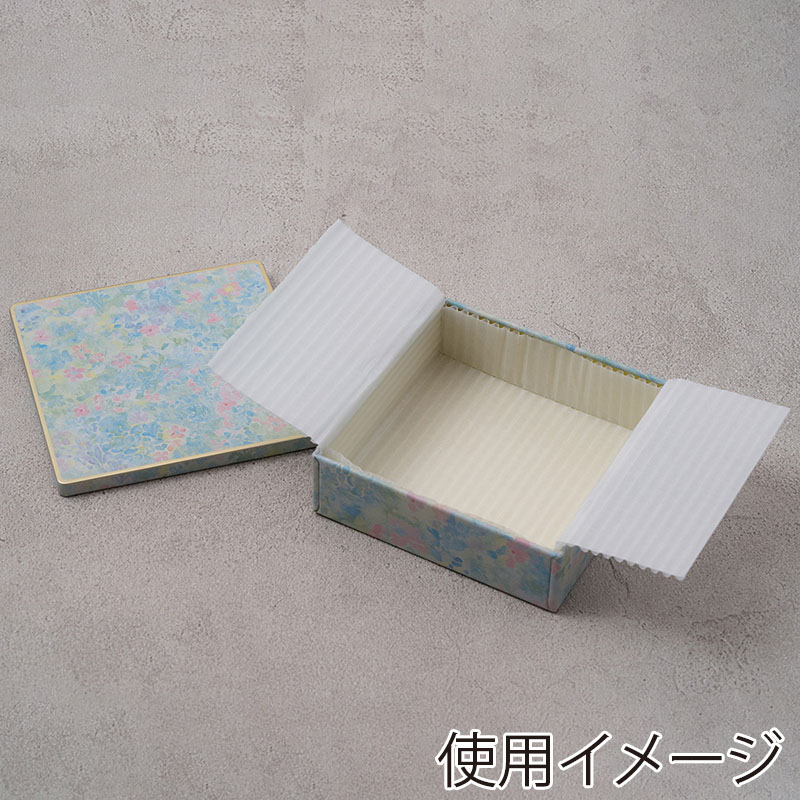 cotta プティフール缶 専用グラシン紙 正方形 047654 5枚/袋(ご注文単位1袋)【直送品】