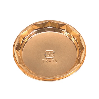 cotta ゴールドトレー 丸 TK-73 3909 100枚/袋(ご注文単位1袋)【直送品】