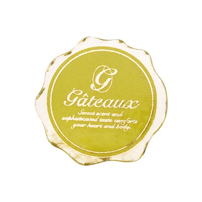 cotta ケーキピック 65854 ガトー花型 金 100枚/袋